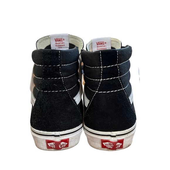 VANS SK8-HI Top SHOE Black Suede Size 8.5 Women / 7 Men - Picture 4 of 7